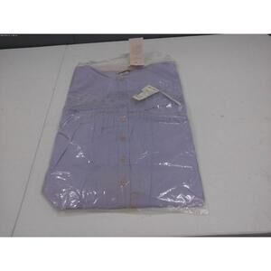 Sante Woman Top Blouse Lavender Purple 1X Plus Size Embroidered NWT India